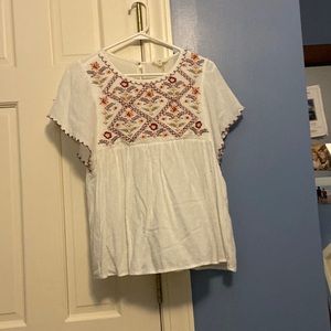 Womens Entro embroidered top